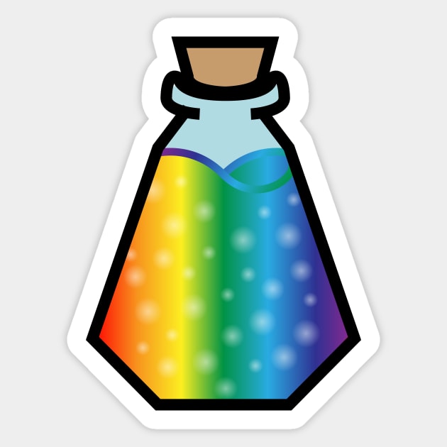 DIY Single Rainbow Potion or Poison for Tabletop Board Games (Style 4) Sticker by GorsskyVlogs